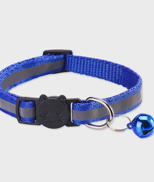 Reflecterende Halsband voor Katten & Kittens met Veiligheidsgesp en Belletje - Verstelbaar & Zacht