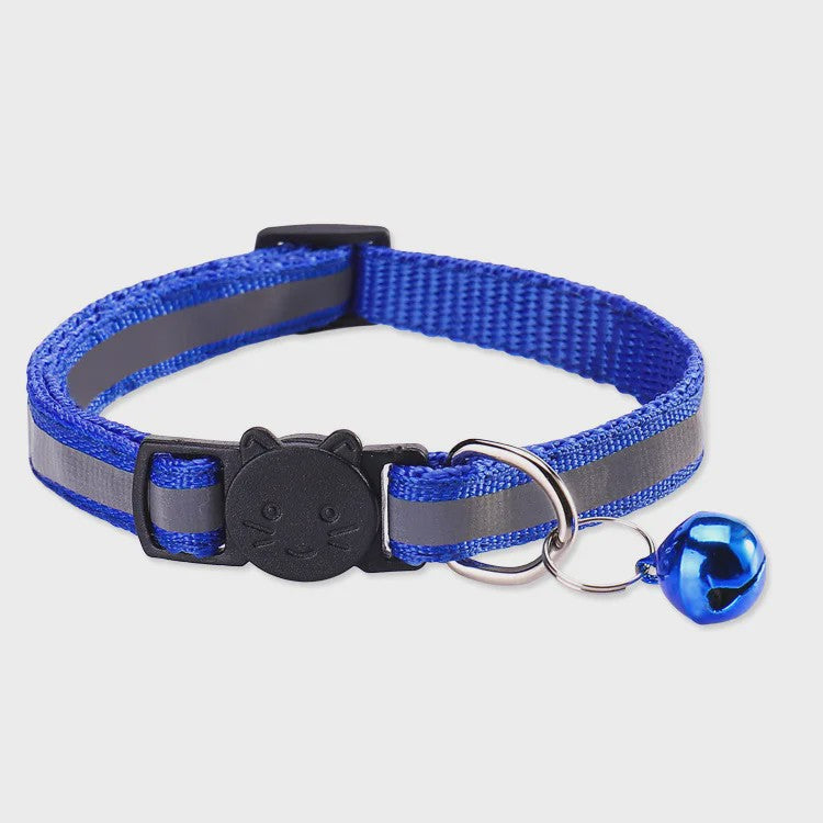 Reflecterende Halsband voor Katten & Kittens met Veiligheidsgesp en Belletje - Verstelbaar & Zacht