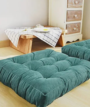 Comfortabel Vierkant Vloerkussen - Dikke Zachte Zitmat voor Meditatie, Yoga & Ontspanning