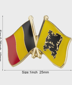 Belgische Vlag Speld - Stijlvolle Badge voor Kleding en Tassen