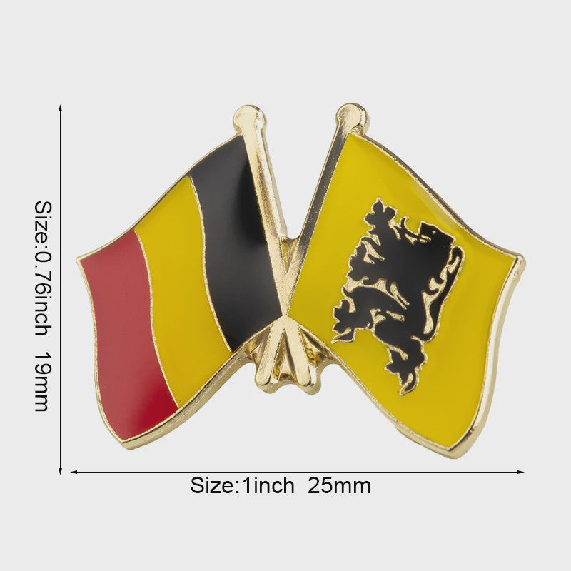 Belgische Vlag Speld - Stijlvolle Badge voor Kleding en Tassen