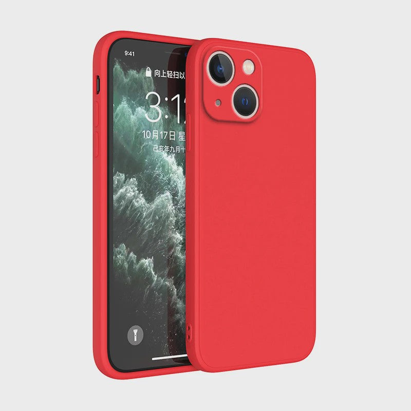 Luxe Vloeibare Siliconen Hoesje met Camera Bescherming voor iPhone 14 Plus, 11, 12, 13, 14 Pro Max, 12 Mini, 13 Mini