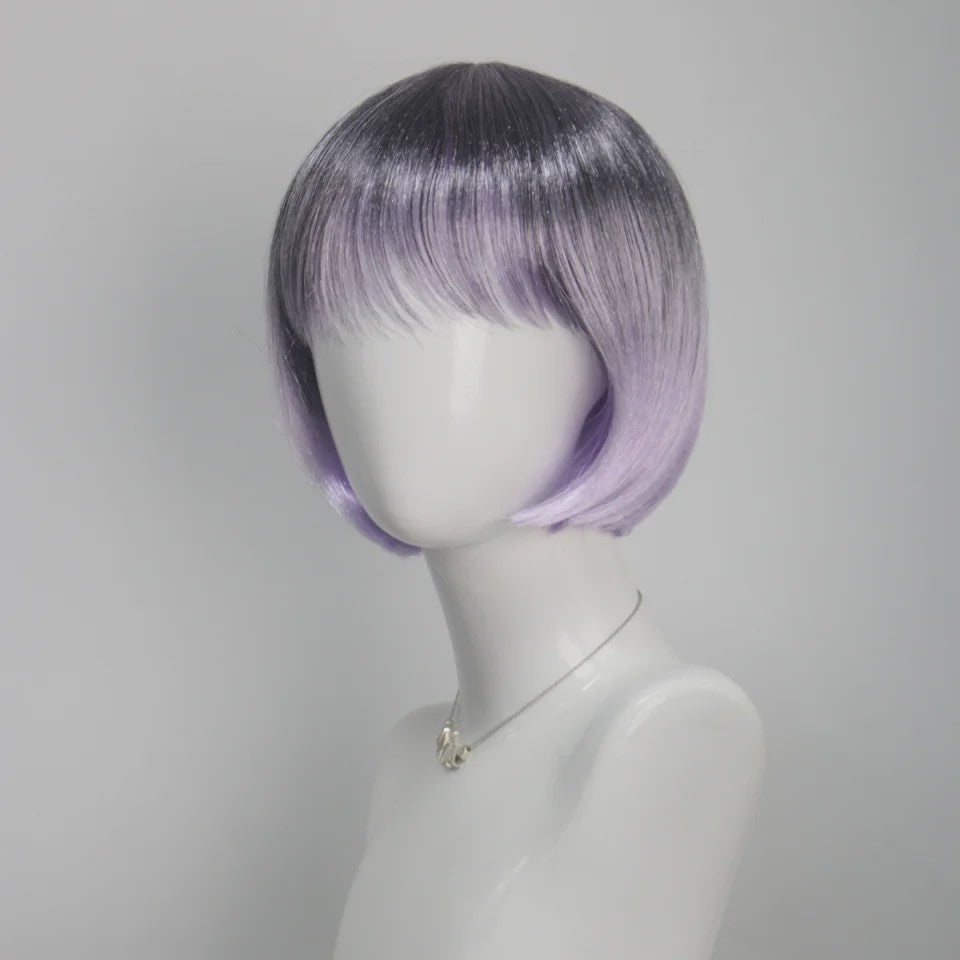 Stijlvolle Gradient Bob Pruik met Pony - Synthetisch Haar voor Cosplay & Feest