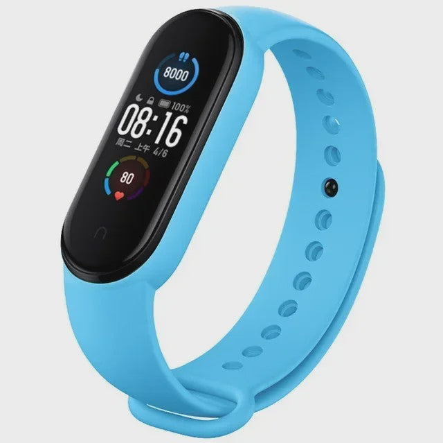 Siliconen Polsband voor Xiaomi Mi Band 7, 6, 5, 4, 3 - Vervangend Bandje Smartwatch Accessoire