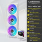 LOVINGCOOL AK Waterkoeler 240/360mm met ARGB, Digitaal Display & Abyss Mirror