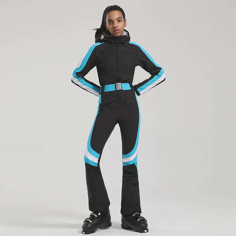 Dames Winter Ski-overall One Piece - Waterdicht, Winddicht & Warm - Outdoor Snowboard Jumpsuit