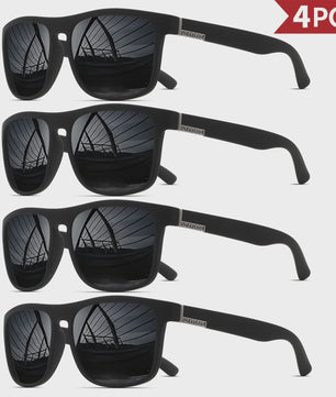 4x Klassieke Gepolariseerde Sport Zonnebril Heren Dames - Lichtgewicht PC Frame UV400