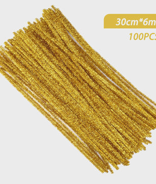 100 Stuks Chenille Stelen - Flexibele Knutseldraad voor Creatieve DIY Projecten