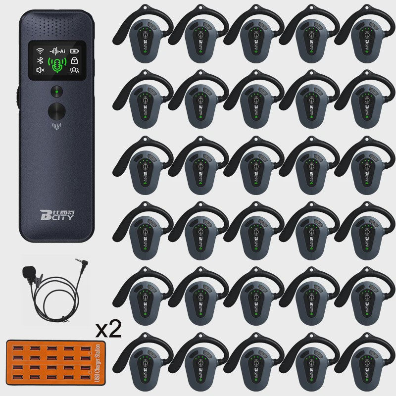 Professioneel 2.4GHz Draadloos Tour Guide Systeem met Groene Laser Pointer en Audio Headset