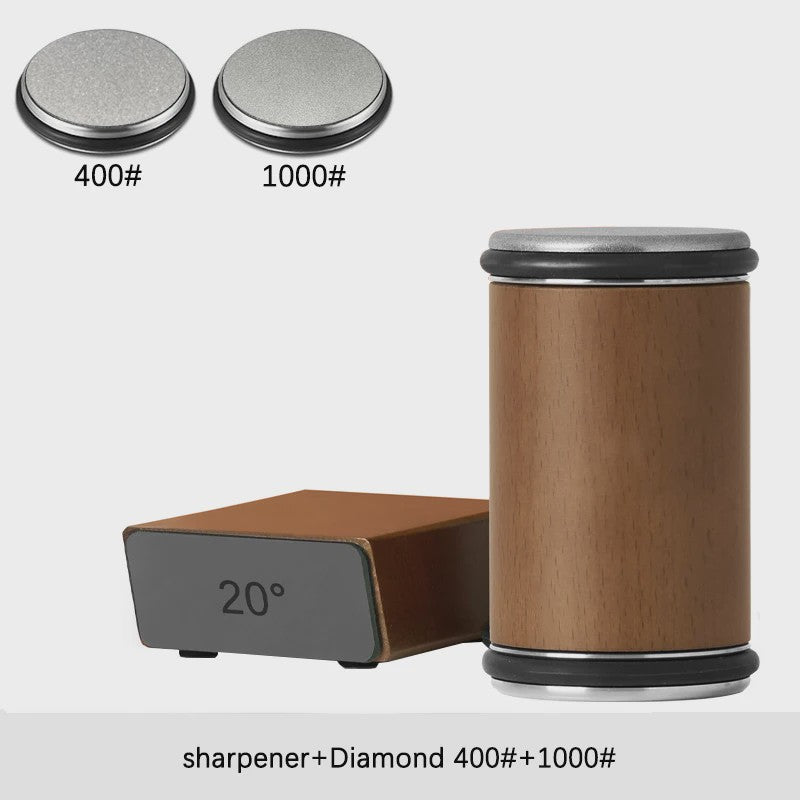 Professionele Messenslijper met Dubbelzijdige Diamantsteen & Magnetische Hoek (15/20°)
