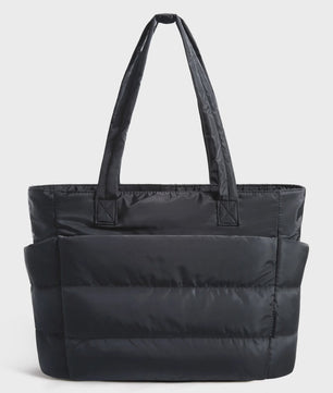 BAGSMART Grote Puffer Tote Bag - Stijlvolle en Ruime Handtas voor Werk, Studie en Shoppen