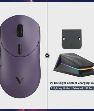 Rapoo VT2 Wireless Gaming Muis - 8K Polling Rate, 26000 DPI, Ultralicht (53g) & Lange Batterijduur