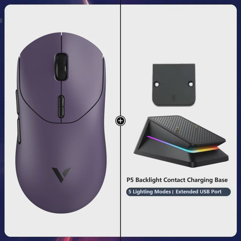 Rapoo VT2 Wireless Gaming Muis - 8K Polling Rate, 26000 DPI, Ultralicht (53g) & Lange Batterijduur