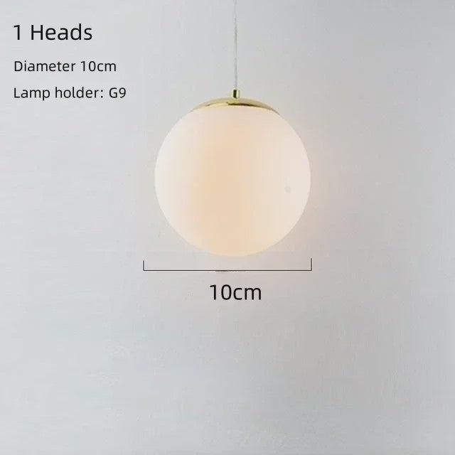 Moderne Magische Bonen Glas Kroonluchter - 6/7 Lampen - Goud/Zwart