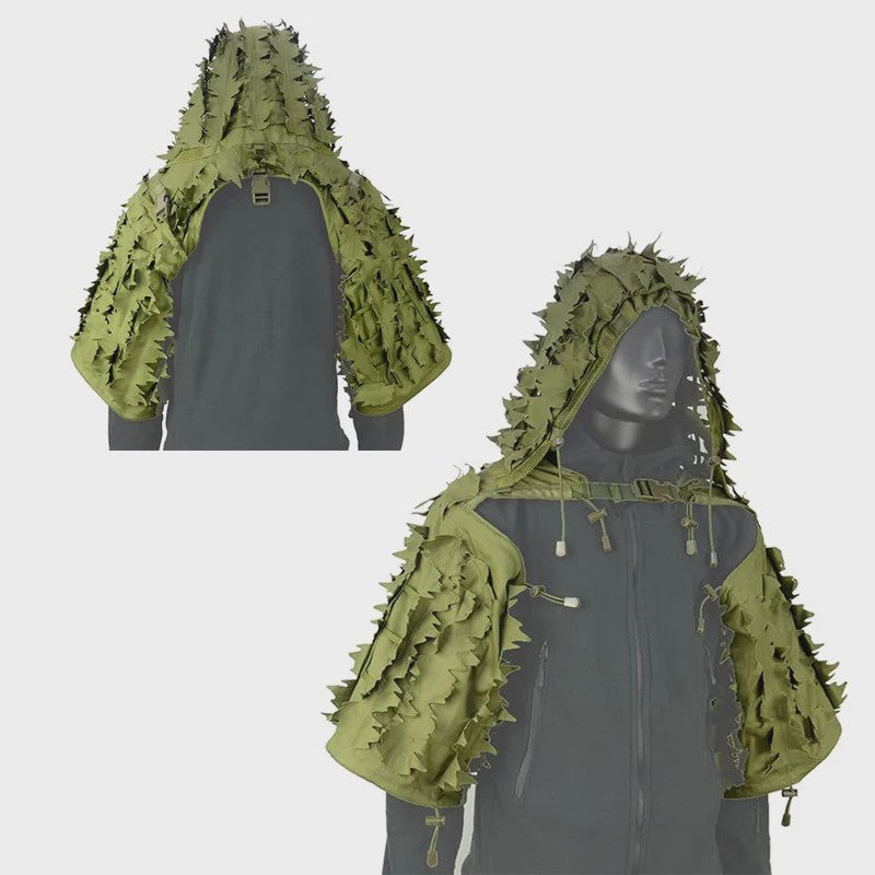 Ademende Ghillie Suit Cape - Camouflage Basis voor Jacht, Airsoft & Paintball
