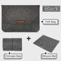 Luxe Vilt Laptop Sleeve - Beschermhoes voor MacBook & Notebooks (11-15.6 inch) - Inclusief Muismat