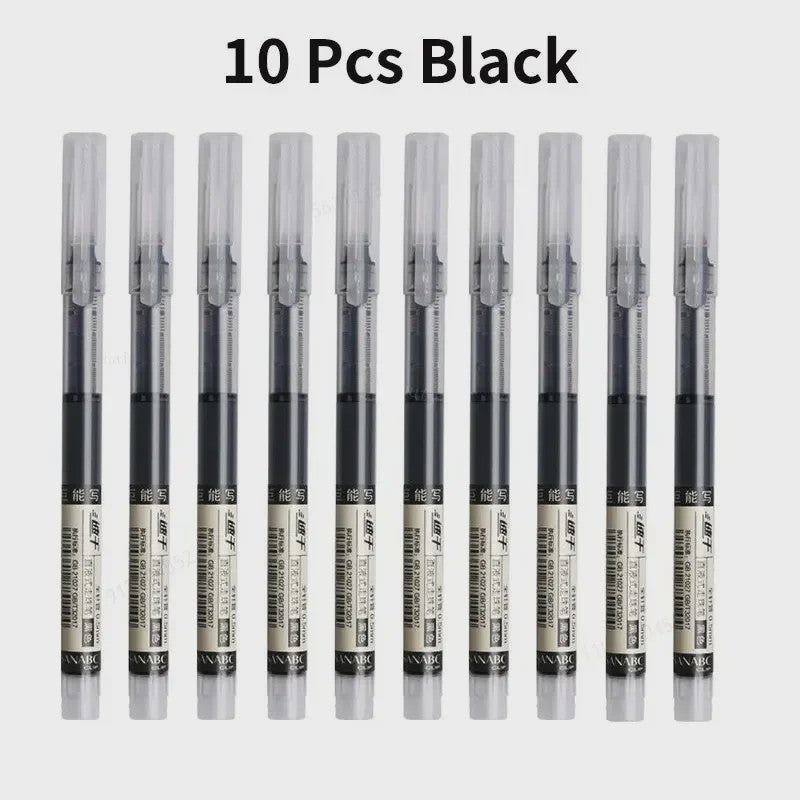 Set van 1-20x Gel Pen Zwart/Blauw/Rood - 0.5mm Naaldpunt voor Studenten & Kantoor