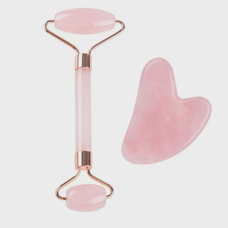 Natuurlijke Jade Roller & Gua Sha Set - Gezichts- en Lichaamsmassage voor Ontspanning en Lifting