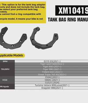 Rhinowalk Waterdichte Magnetische Motor Tanktas met Snelle Ontgrendeling - 6.5L