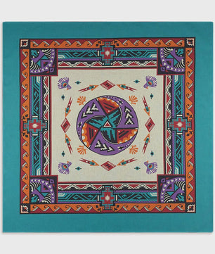 Unisex Katoenen Bandana met Dierenprint & Paisley Motief - Veelzijdig te Dragen