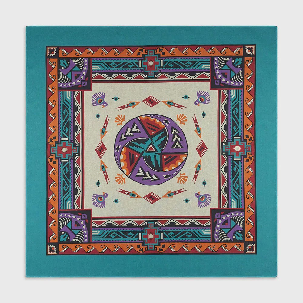 Unisex Katoenen Bandana met Dierenprint & Paisley Motief - Veelzijdig te Dragen