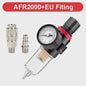 AFR-2000 Pneumatische Filter met Drukvregelaar en Manometer