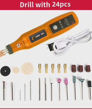 Draadloze Mini Rotary Tool: USB Oplaadbare Boor & Polijstmachine voor DIY Projecten