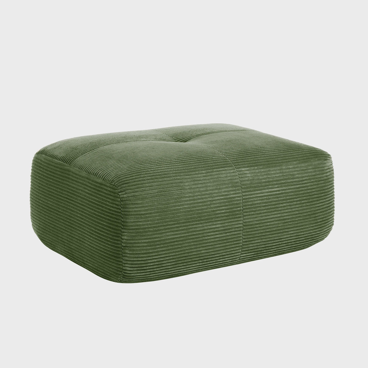 Moderne Corduroy Fauteuil Zonder Armleuningen met Kussen - SediaXL