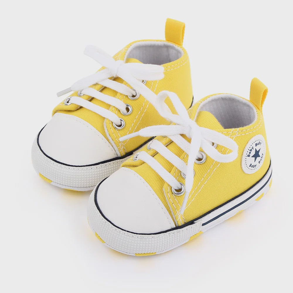 Babyschoenen Canvas Sneakers - Eerste Stapjes Schoentjes met Zachte Zool