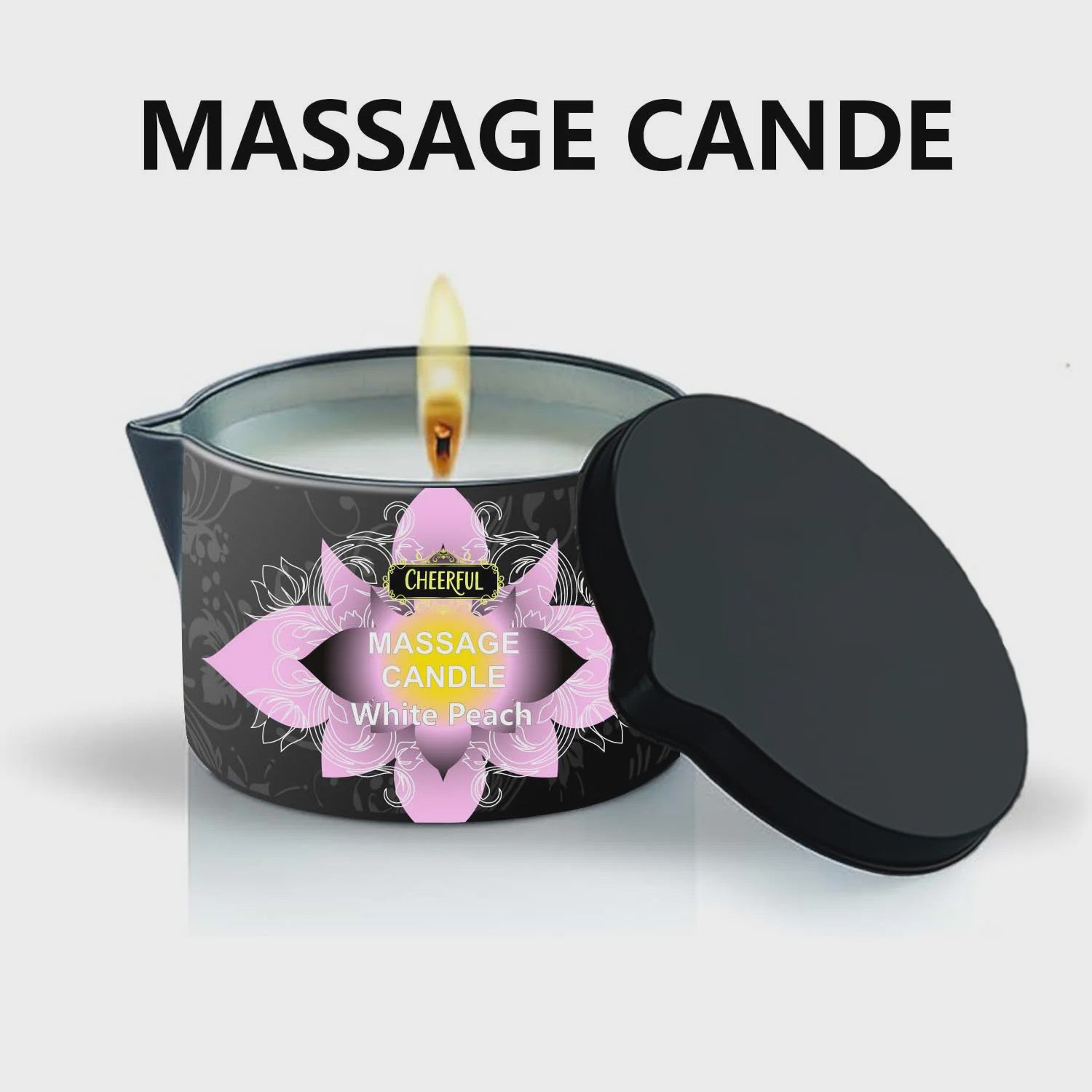 Luxe Massage Olie Kaars - Aromatherapie voor Ontspanning & Huidverzorging