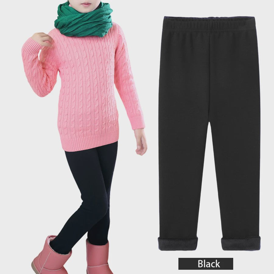 Warme Fleece Lined Leggings voor Meisjes (3-11 Jaar) - Zacht & Comfortabel