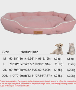 Luxe Vierkante Hondenkussen - Waterdicht & Bite-Resistant - Comfortabel voor Grote Honden en Katten