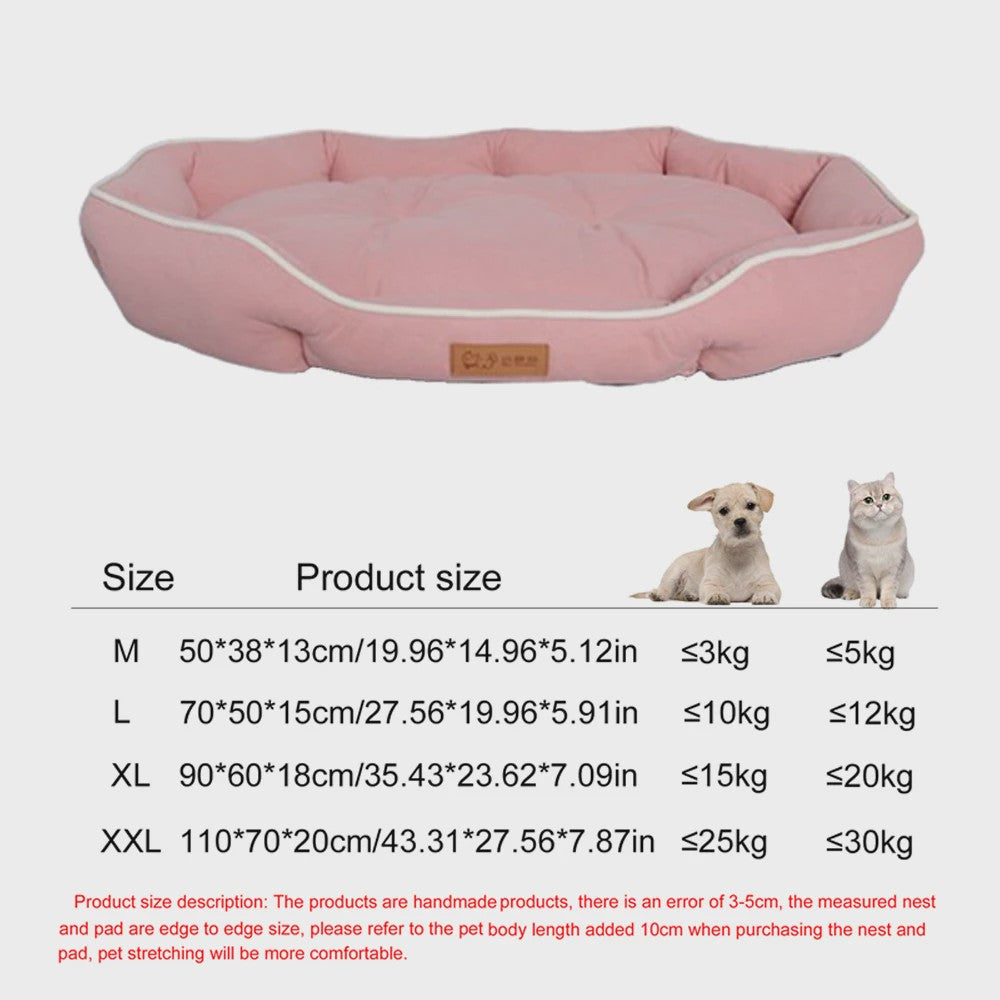 Luxe Vierkante Hondenkussen - Waterdicht & Bite-Resistant - Comfortabel voor Grote Honden en Katten