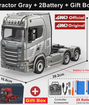 RC Tractor Truck Scania 770S 1:18 - Officieel Gelicenseerd met Licht & Geluid