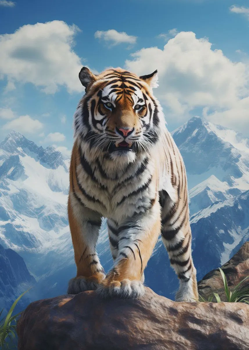 Canvas Posters: Majestueuze Wilde Dieren & Berglandschappen voor aan de Muur