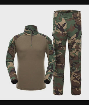 Tactisch Camouflage Uniform Set: Combat Shirt & Broek voor Outdoor, Airsoft, Jacht & Training