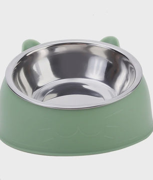 Verhoogde Voerbak RVS voor Katten & Honden - Ergonomisch en Stijlvol