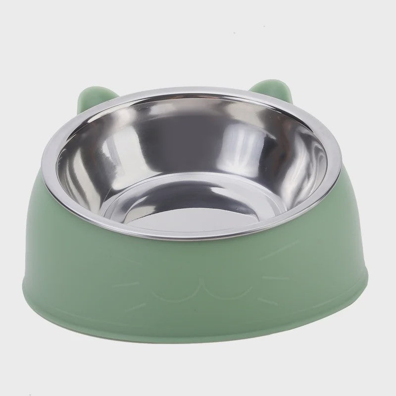 Verhoogde Voerbak RVS voor Katten & Honden - Ergonomisch en Stijlvol
