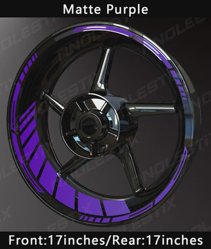 Reflecterende Motor Velgstickers - 17 Inch Velgtape voor Yamaha, Honda, Kawasaki, Suzuki, BMW, KTM