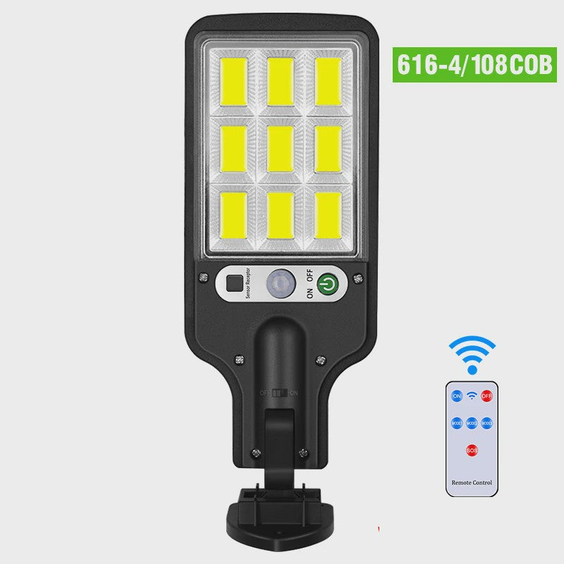 Krachtige LED Solar Buitenlamp met Bewegingssensor - Tuin, Terras, Garage