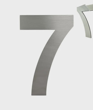 RVS Huisnummer 76mm of 152mm - Modern Zilverkleurig Adresbord