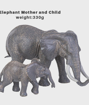 Realistische Wild Animal Speelgoed Set: Olifant, Leeuw, Cheetah, Tijger - Educatief Cadeau