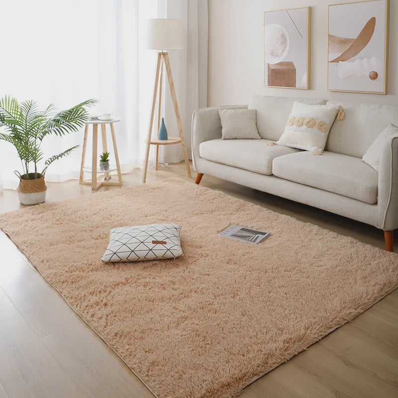 Luxe Witte Pluizige Vloerkleed - Zacht & Antislip voor Woonkamer & Slaapkamer
