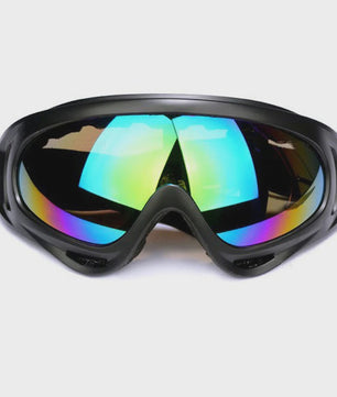 Motorcross Bril met Afneembaar Ademend Masker - Stof- en Impactbestendig