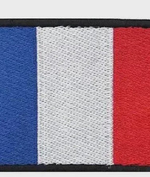 Franse Vlag Patches met Klittenband - Geborduurd Embleem