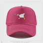 Unieke Geborduurde Baseball Cap met Gans Patroon - Casual Stadsstijl