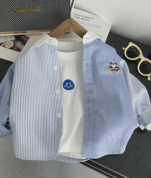 Lange Mouwen Jongens Shirt in Plaid Katoen - Perfect voor de Lente (1-4 Jaar)