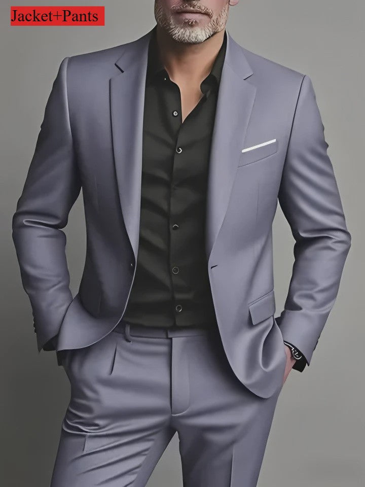 Elegante Heren Kostuum Set - Slim Fit Smoking voor Bruiloften & Formele Gelegenheden