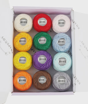 Rhapsody Pearl Cotton Haakgaren Maat 8 - Egyptisch Katoen, Dubbel Gemerceriseerd