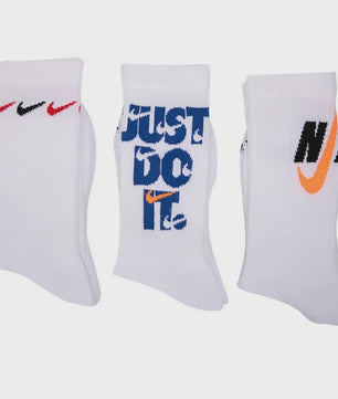 Nike Sportsokken Heren Dames 3-Pack - Duurzaam & Vochtafvoerend Katoen